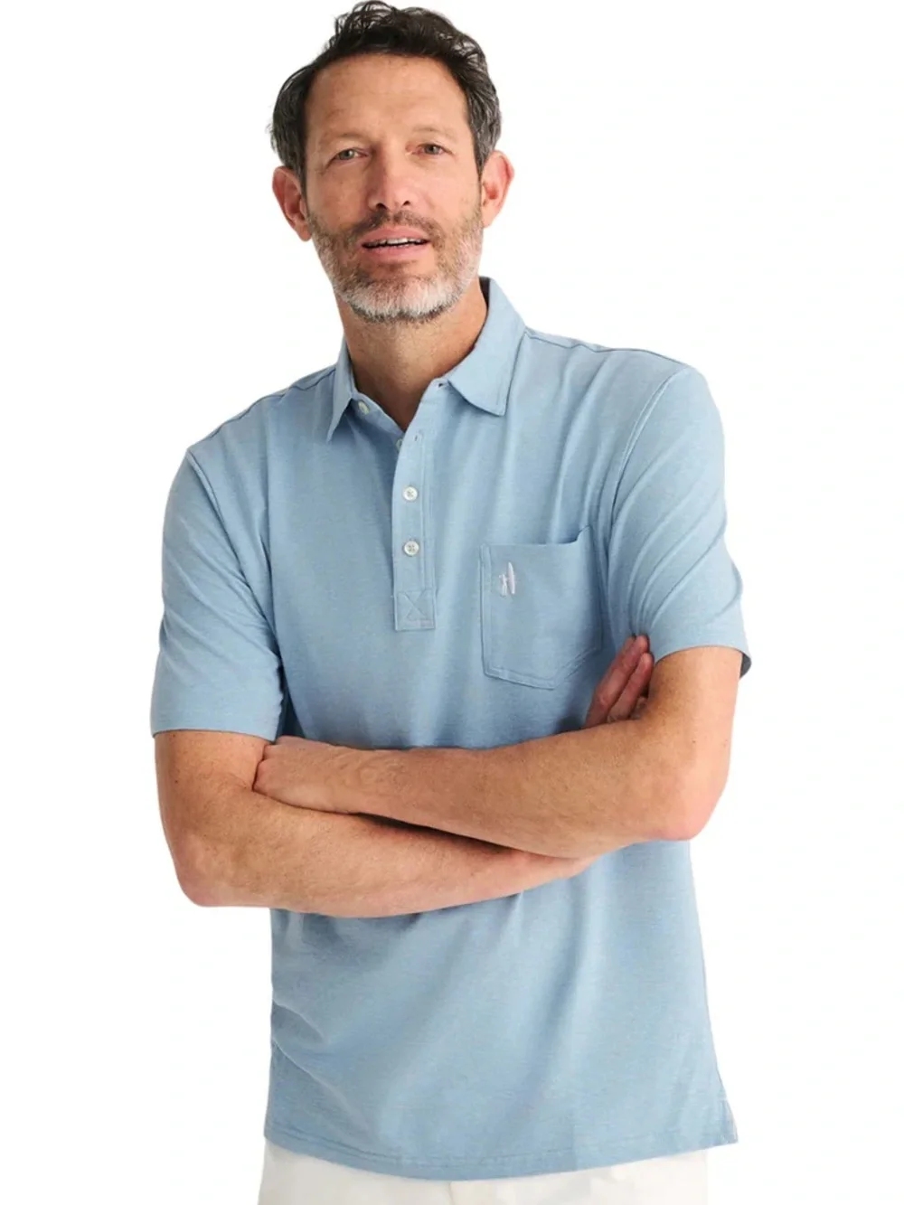 Johnnie-O Hangin Out Men's Cove Heathered Original Polo - Picture 6 of 14
